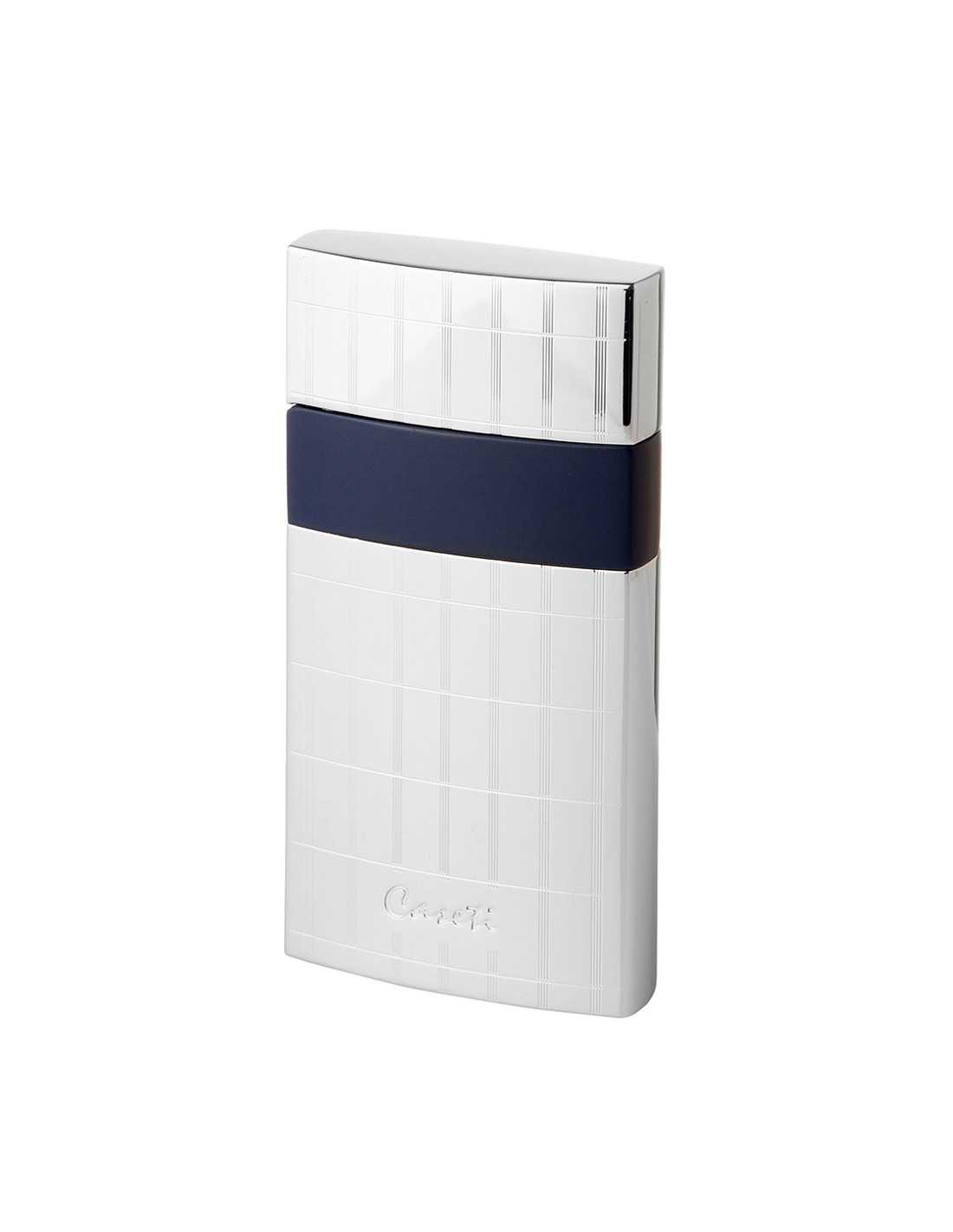 Caseti Roma Jet Lighter i Krom og Blå - Stilfuld Design