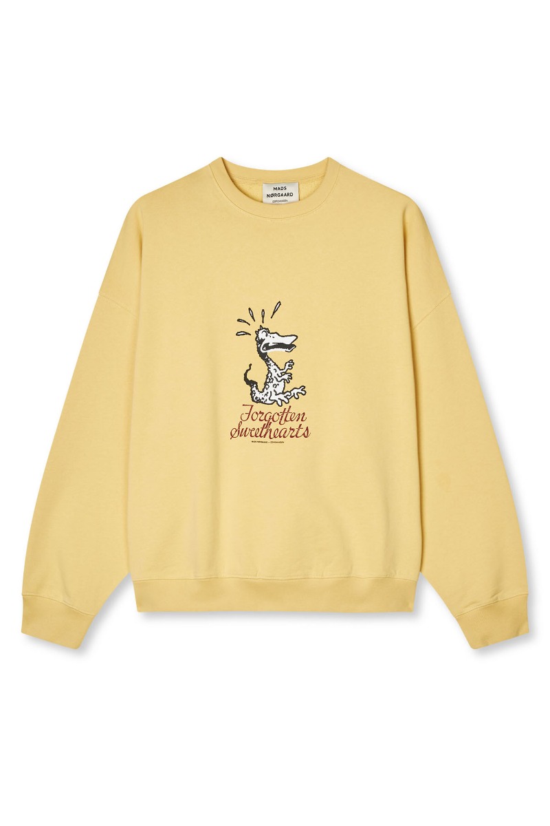 Mads Nørgaard Sweatshirt - Compact Cotton Atli i Gul