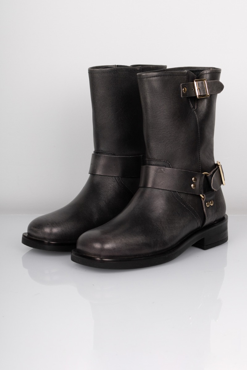 Copenhagen Shoes - Bikerstøvler - Heartbeat - Blackgrey