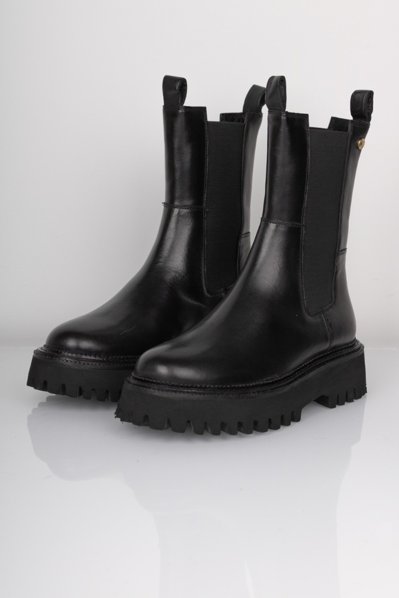 Copenhagen Shoes - Støvler - Lemon Plain Color - Black
