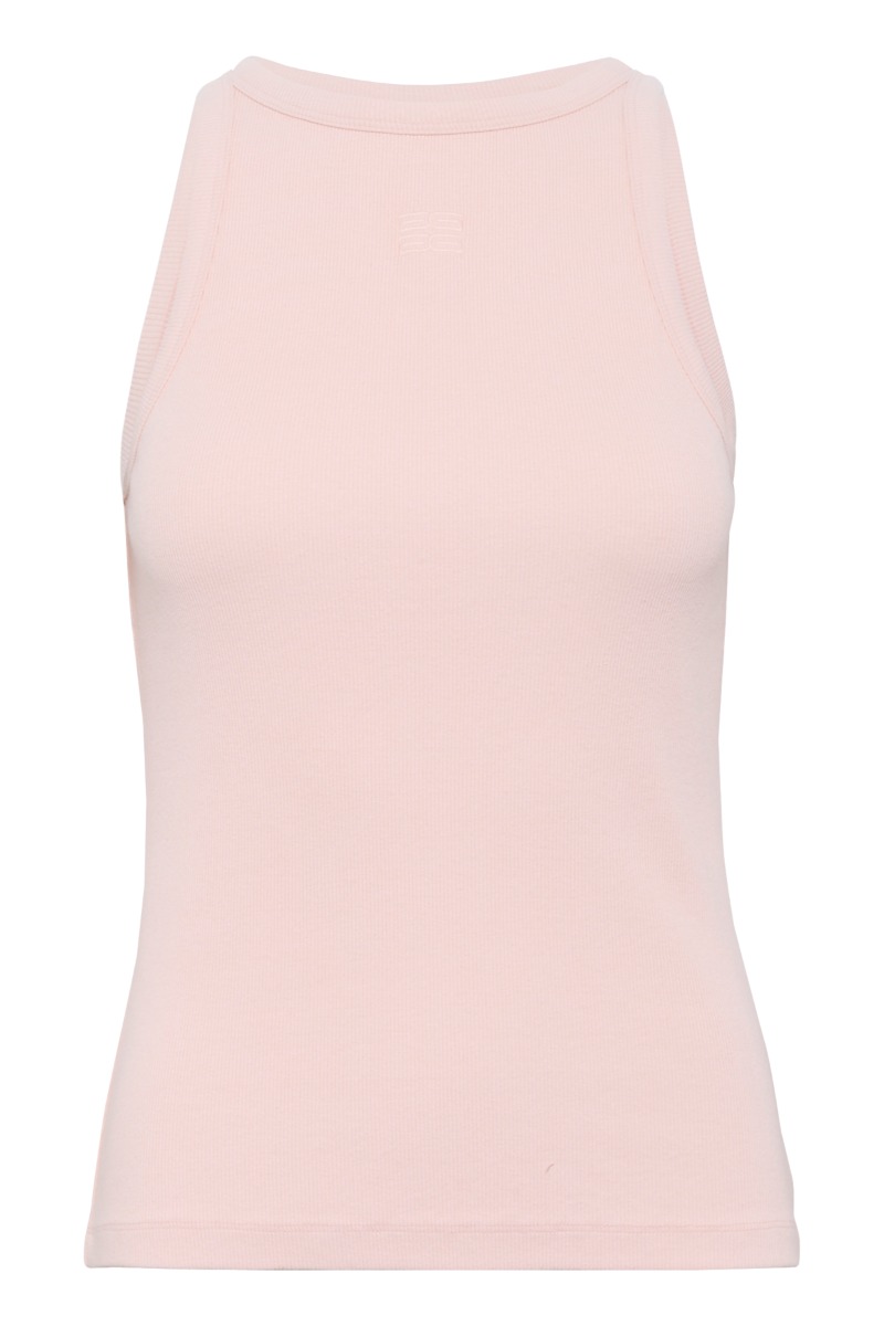 Gestuz - Top - Drew Washed Logo Tank - Rose Dust Washed