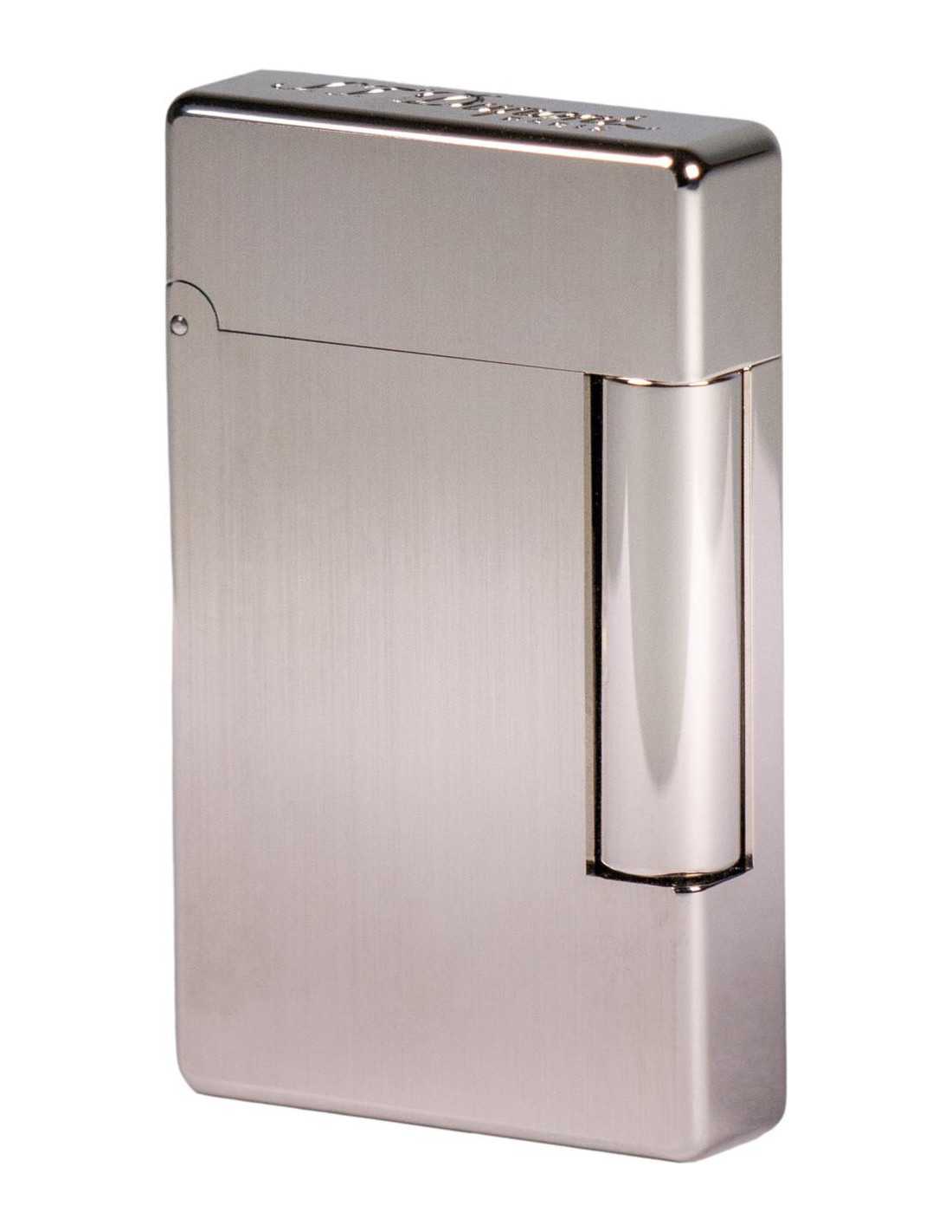 S.T. Dupont Lighter "Initial" Bruhed Silver - Eksklusiv!