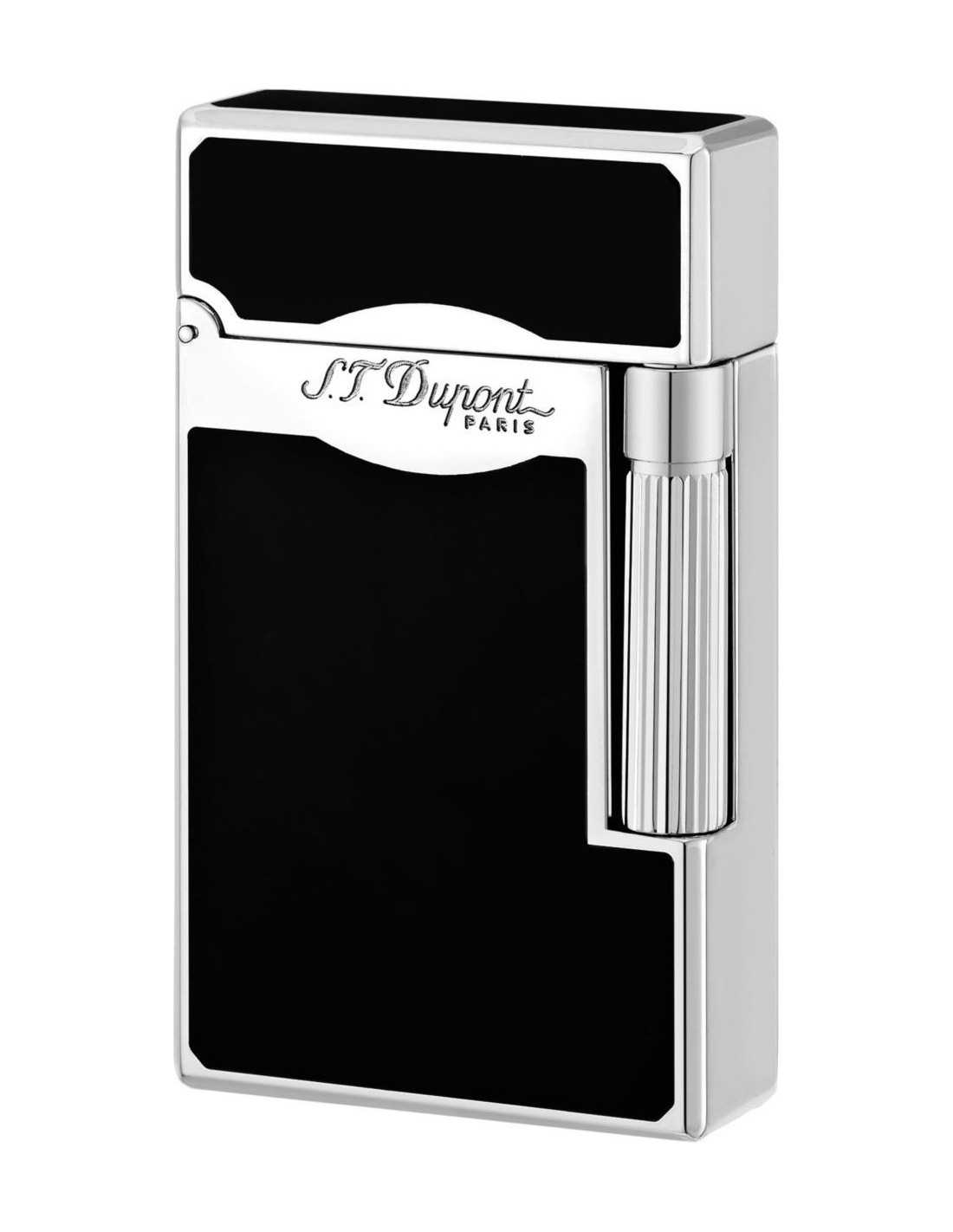S.T. Dupont Lighter Quotle Grand Sort med Dobbeltflamme