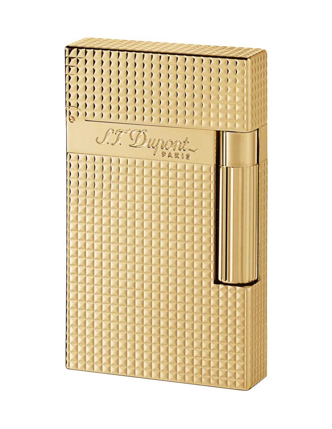 S.T. Dupont Ligne 2 Guldbelagt Lighter - Luksus Tilbud