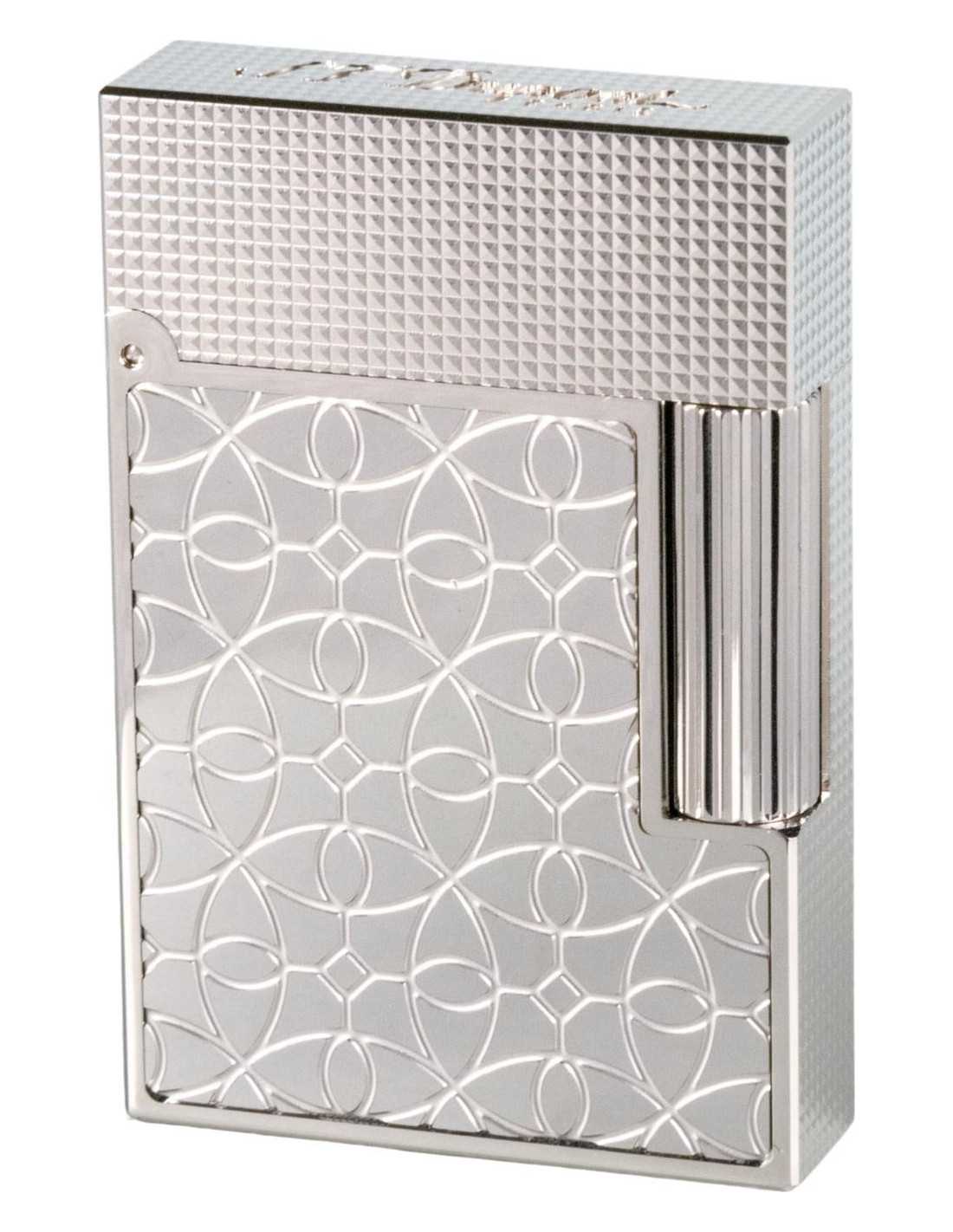 Luksus S.T. Dupont Ligne 2 lighter i platin arabesque