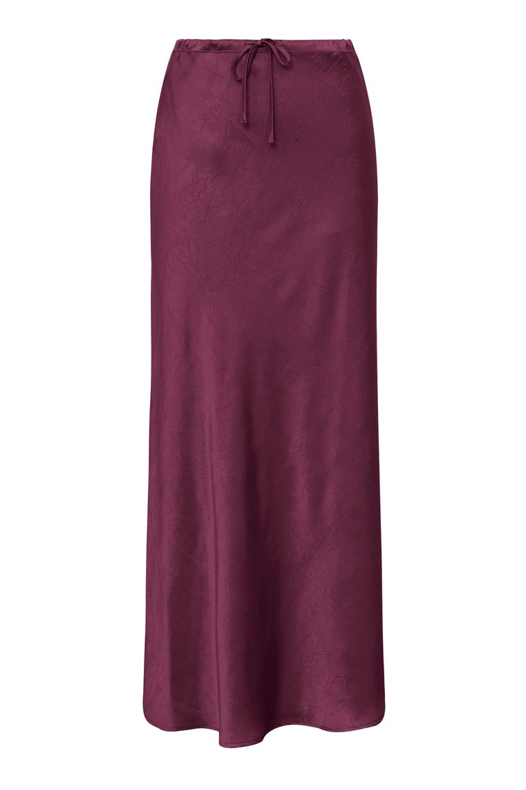 A-view - Lang nederdel - Emily Skirt - Bordeaux tilbud