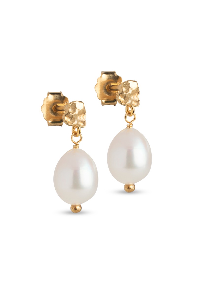 Enamel - øreringe - Poe Pearl Pearls - Guld