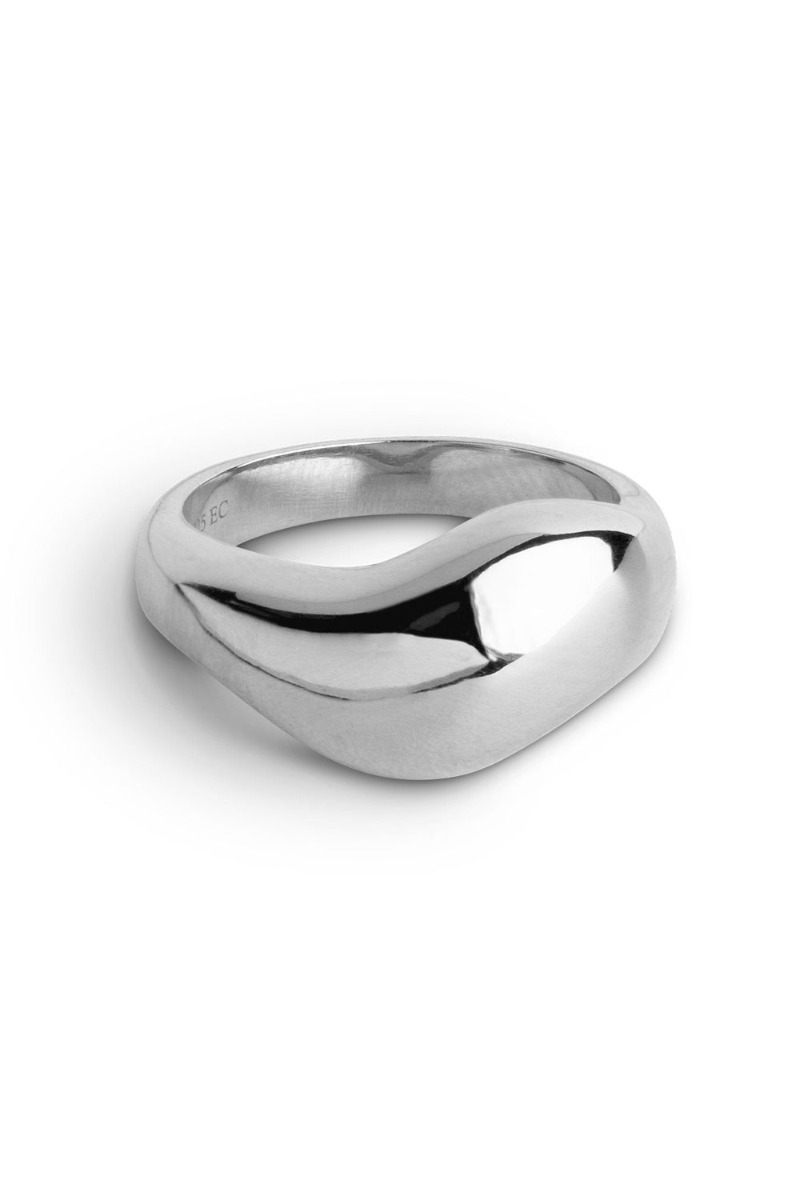 Storslået Sølv Ring Agnete Large fra Enamel - Feststyle!