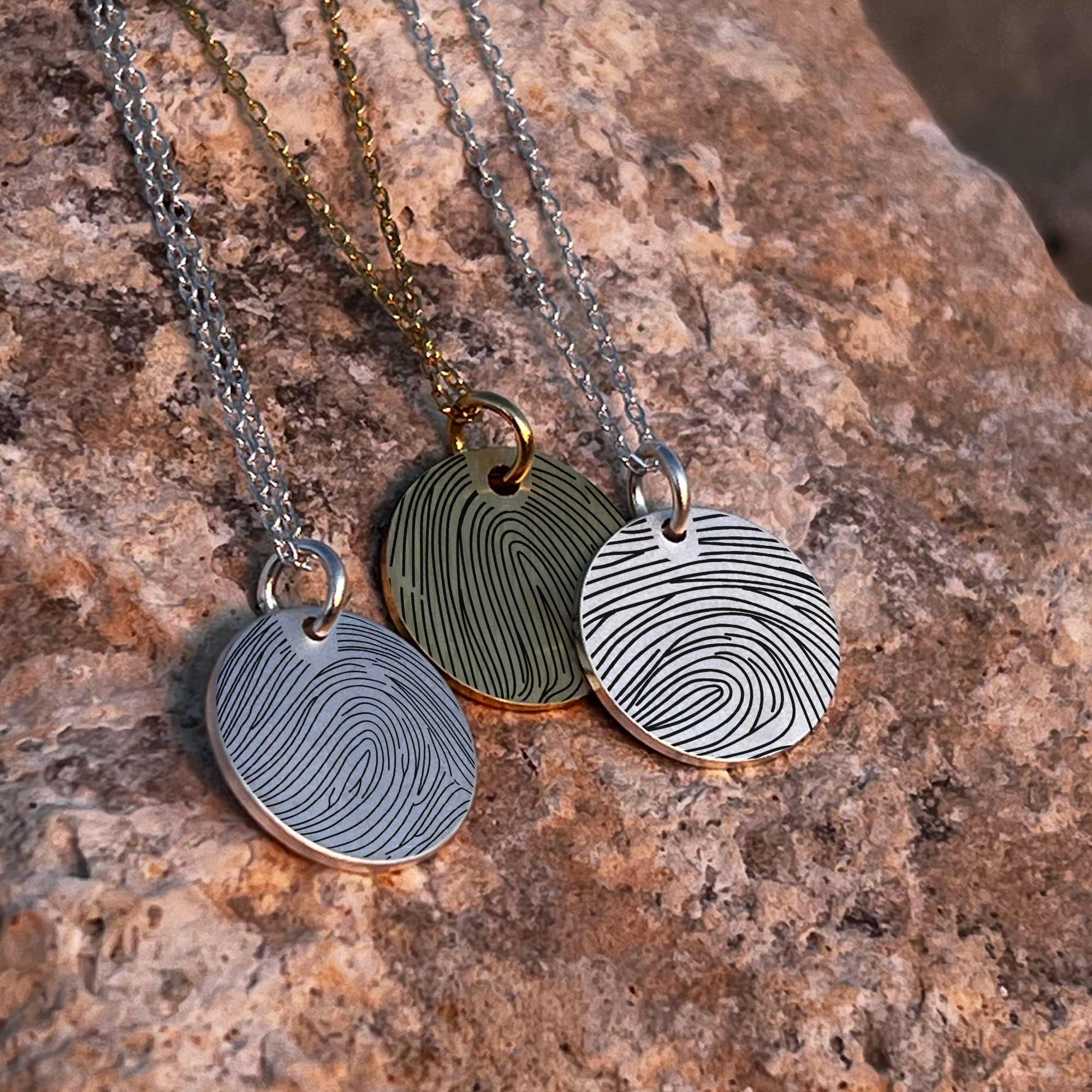 Dit Fingeraftryk Som Lineart
