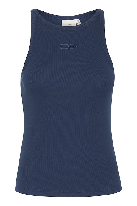 Gestuz - Drewgz SL Logo Tanktop - Udsalg i Dress Blues