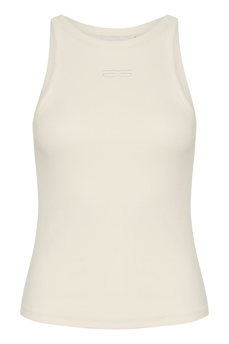 Gestuz - Top - Drewgz Sl Logo Tank - Hvid Onyx
