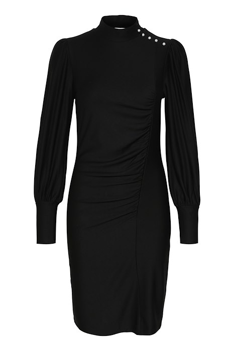 Gestuz - Kjole - Rifagz Button Dress - Blackpearl