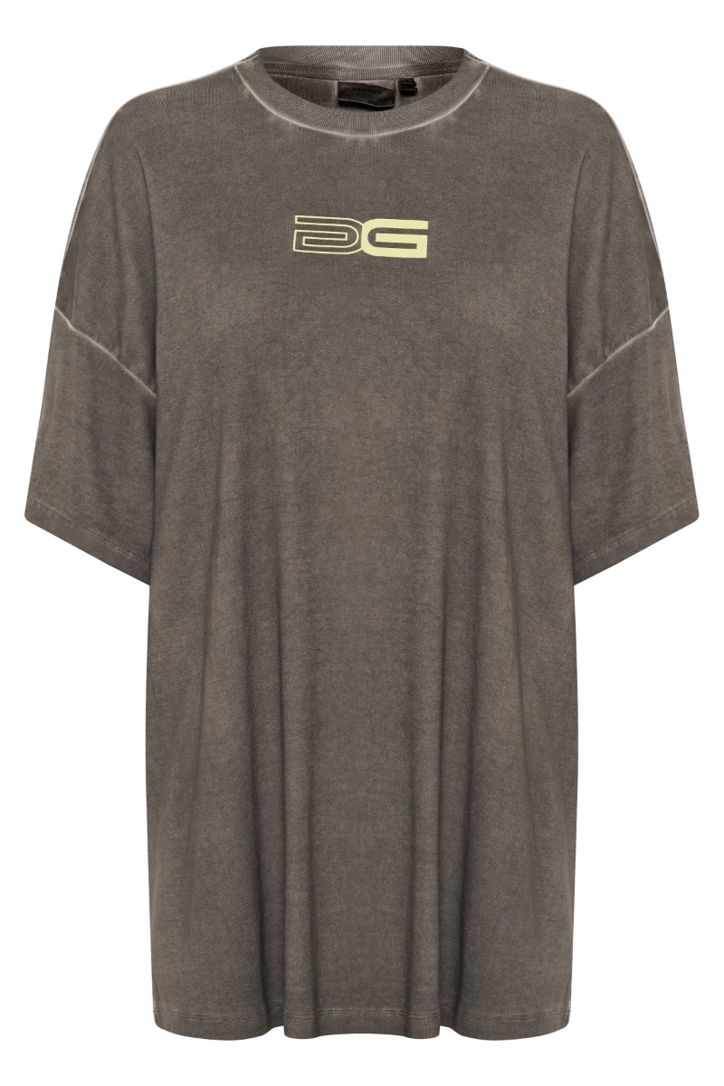 Gestuz - T-shirt - Gzsilmo Tee - Black Oil Washed