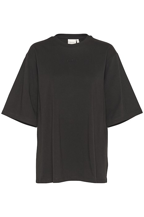 Gestuz Oversized T-shirt - Simmagz Emb Tee i Sort