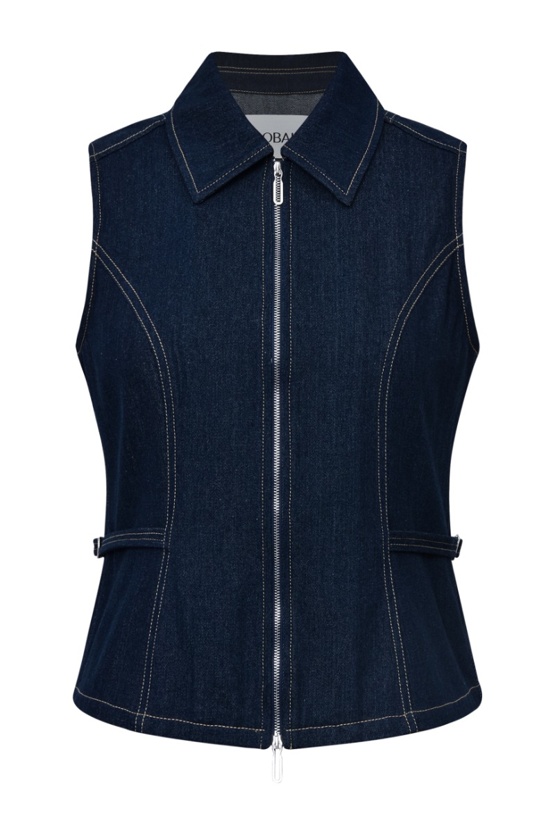 Global Funk – Top – Falucca-g – Mørk Uvaske Denim