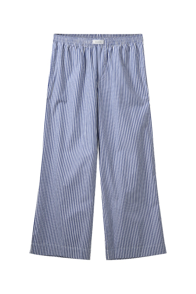 H2O Rønne Essentials Pyjamasbukser - Blå/Hvid Stribe Udsalg