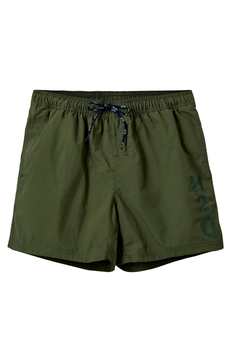 H2O - Leisure Logo Badshorts - Army Farve Tilbud
