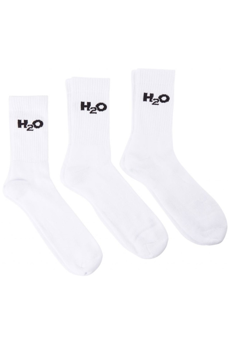 H2O Strømper - 3-pak - Hvide Tennissokker til Sport