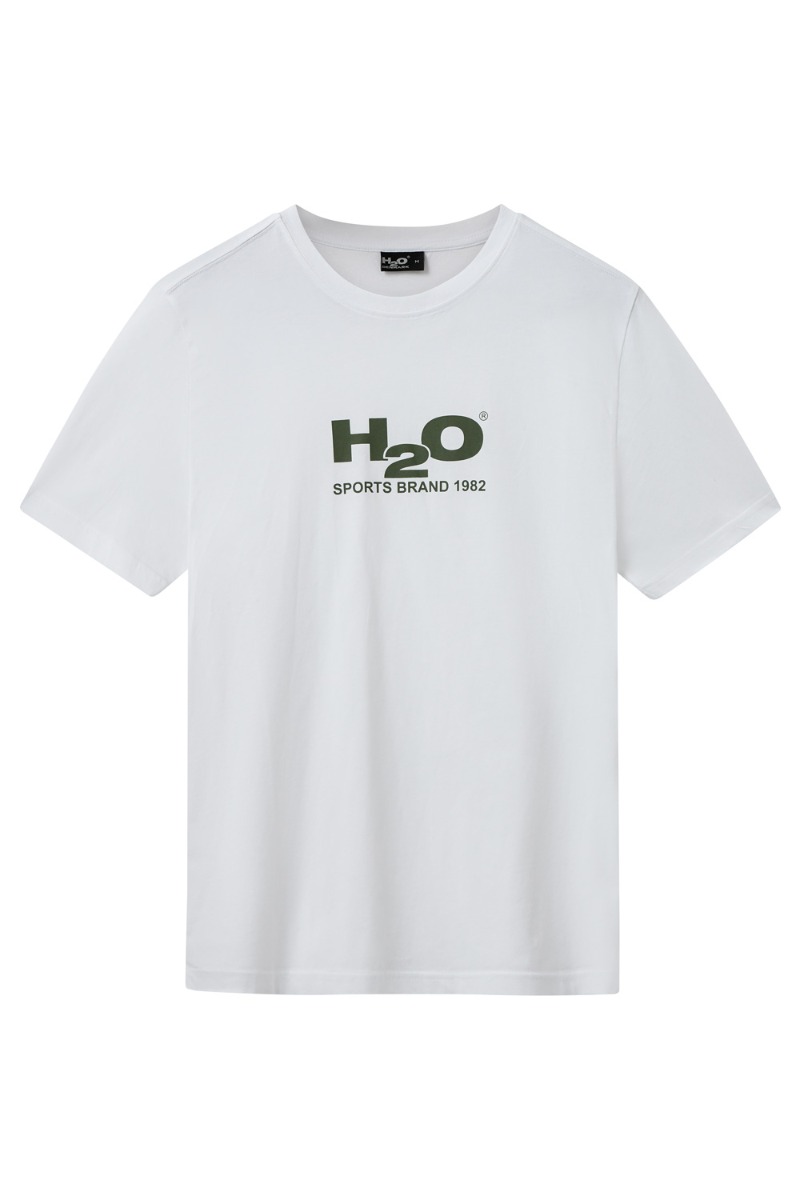 H2O Logo T-shirt i hvid - Unisex, perfekt til tilbud!