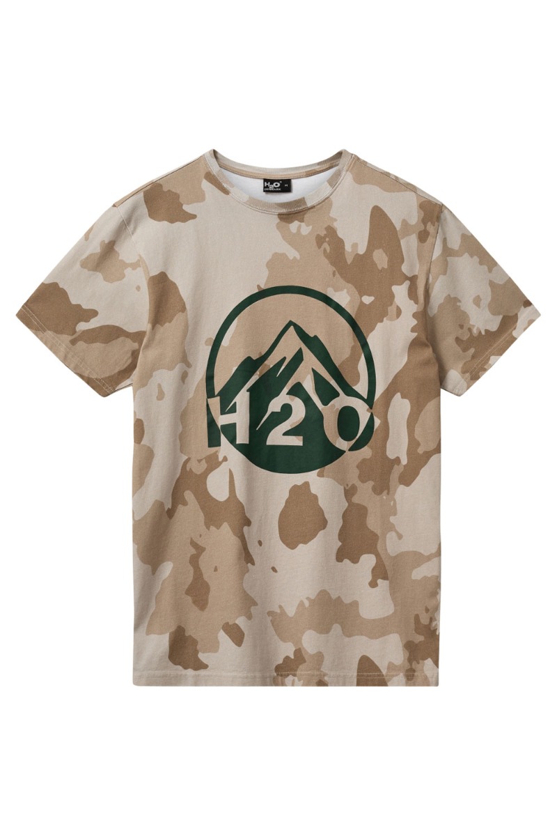 H2O T-shirt - Lolland Tee - Egetræ Camou - Online Udsalg!