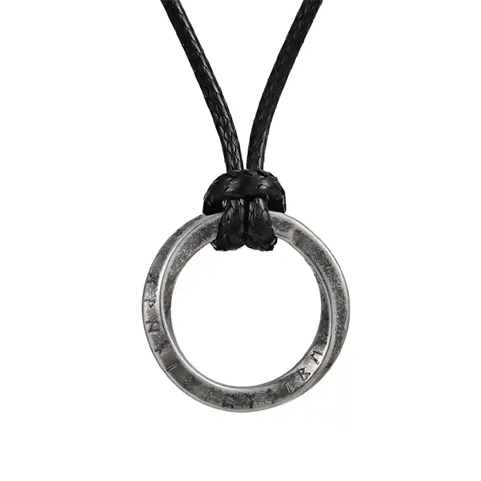 Aurum Circle Oxideret Halssmykke til Mænd - Maskulint Design