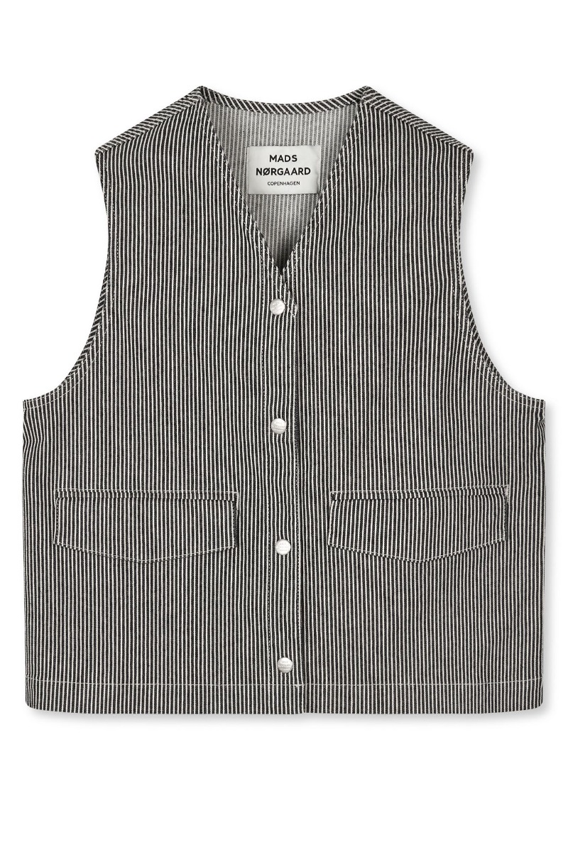 Mads Nørgaard Vest - Hickory Punk Molly - Blackwhite Udsalg!