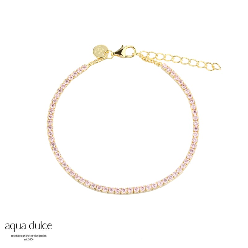 Rose Dagny Tennisarmbånd - 100% Nikkelfri Smykke