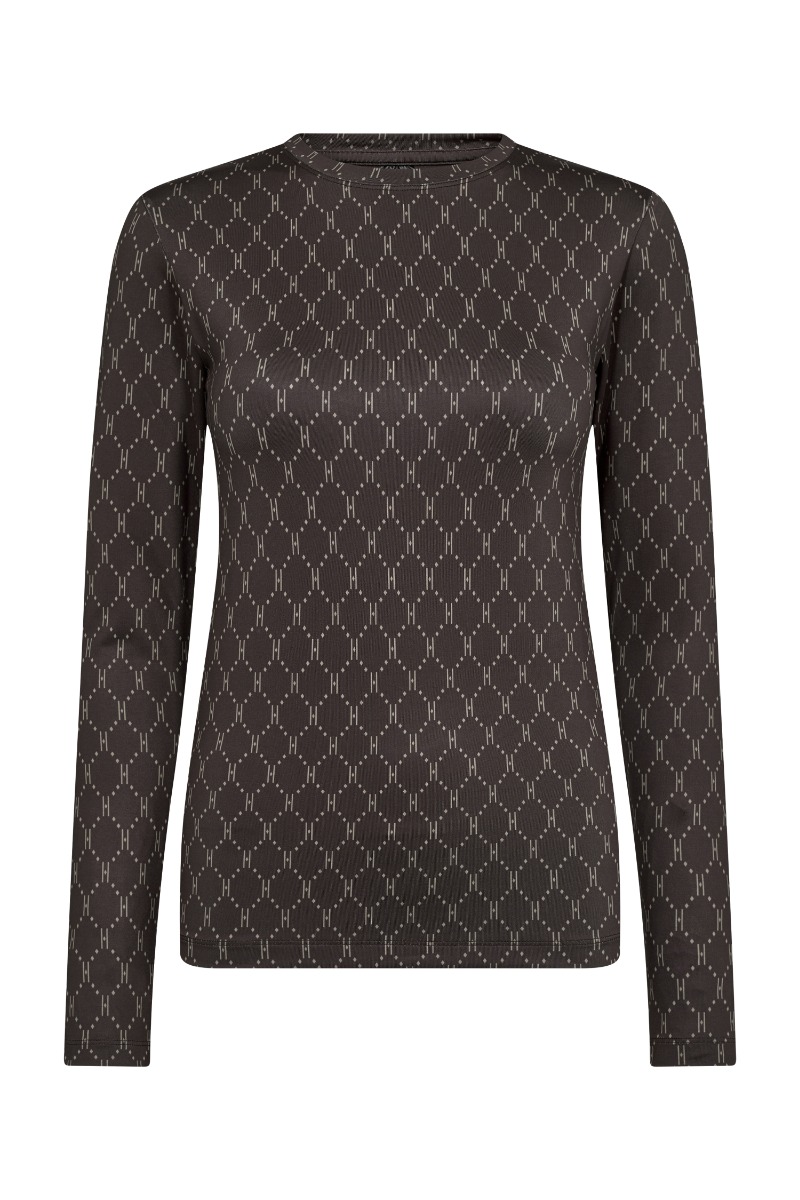 Hype The Detail - Bluse med Print - Brun Design