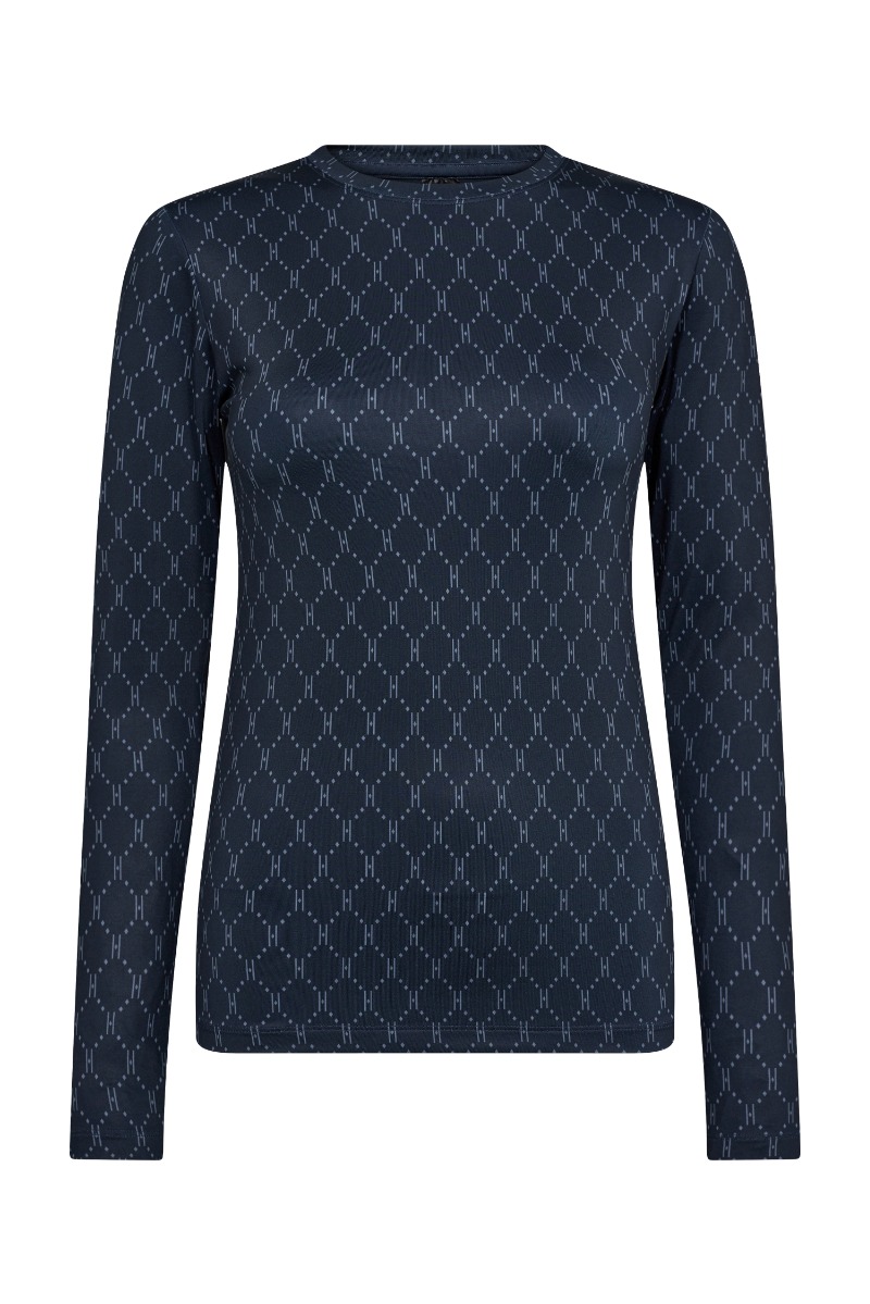 Hype The Detail - Bluse - Navy Print - Udsalg!