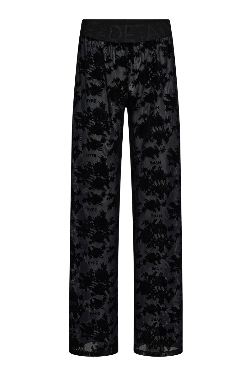 Hype The Detail - Sorte Blonde Leggings til Fest