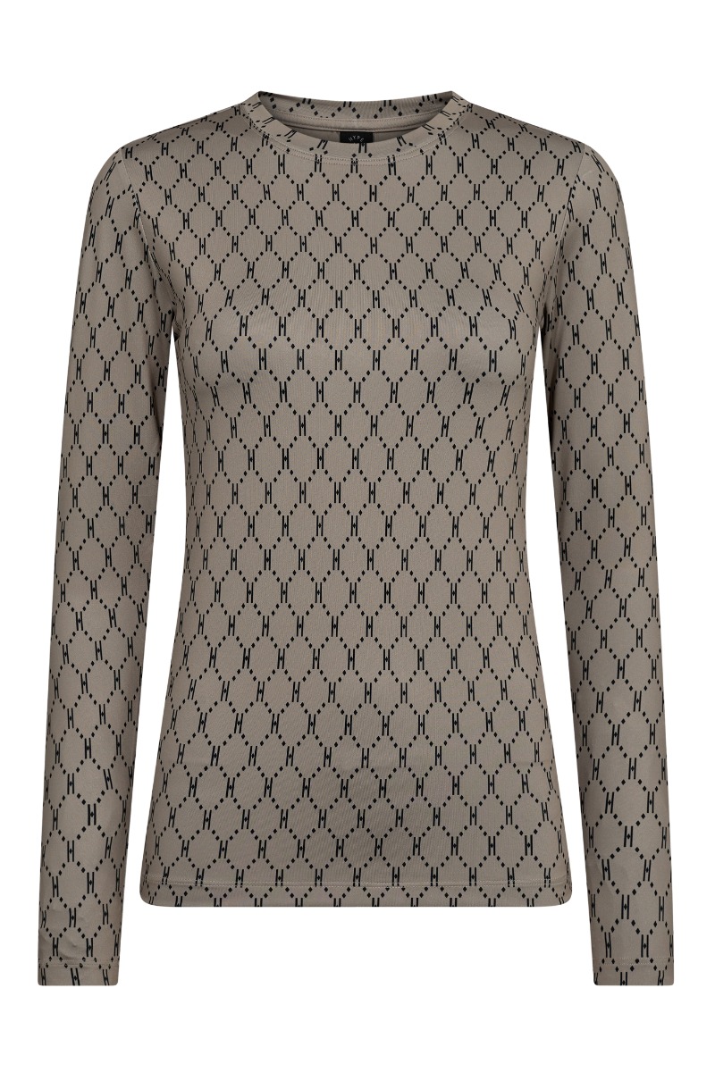 Hype The Detail - Bluse - Printed Blouse - Sand