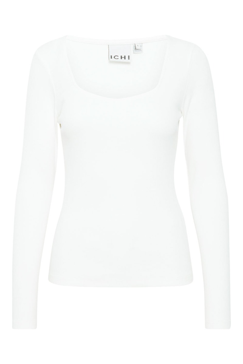 Ichi - Bluse - Ih Oreta Ls - Cloud Dancer