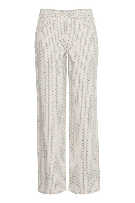 Ichi - Bukser - Brokes Pants - Feminin Print til Tilbud