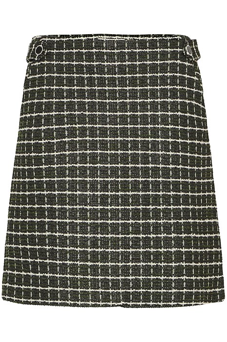Ichi - Nederdel - Kate Cloule - Rifle Green Check