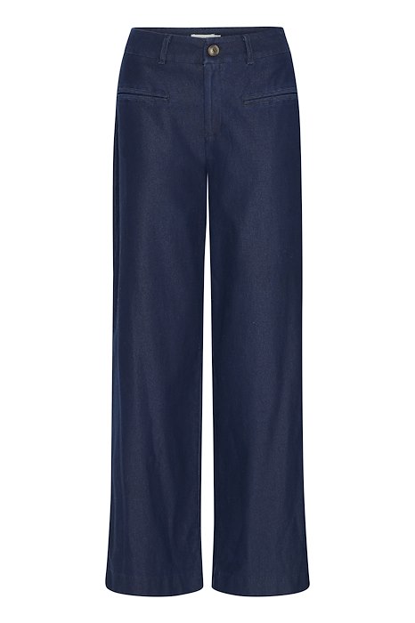 Ichi Bukser - Kate Denim - Mørkeblå Elegance