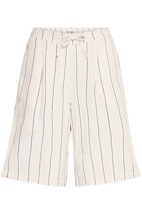 Ichi - Shorts - Ih Linno Sho2 - Natural Ecru Stripe
