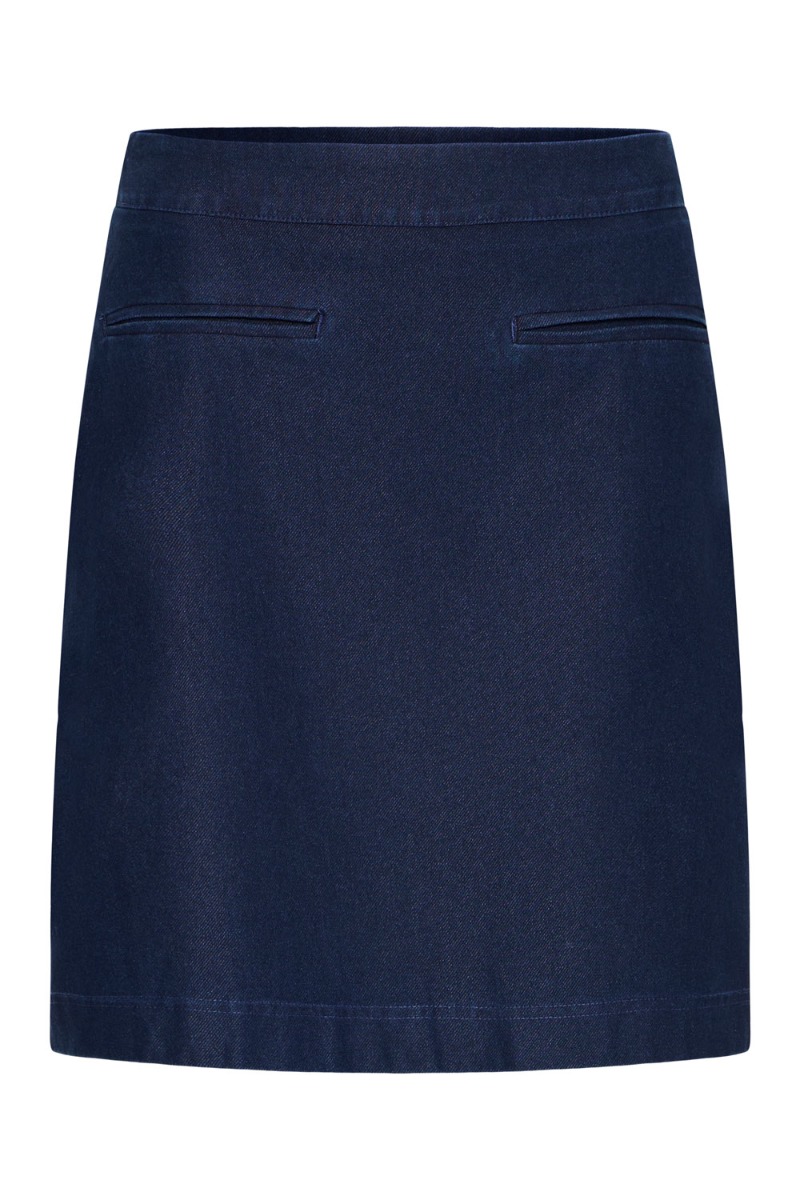 Ichi - Nederdel - Kate Denim - Dark Blue