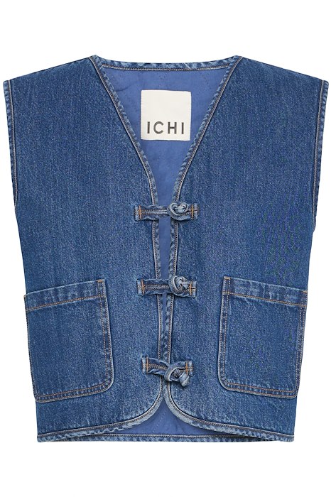 Ichi Vest - Pellie - Udsalg i Medium Blue Jewel Box