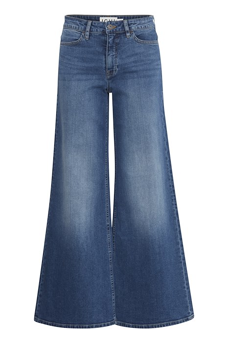 Ichi - Flared Jeans - Twiggy Wide Mw - Mørkeblå Denim