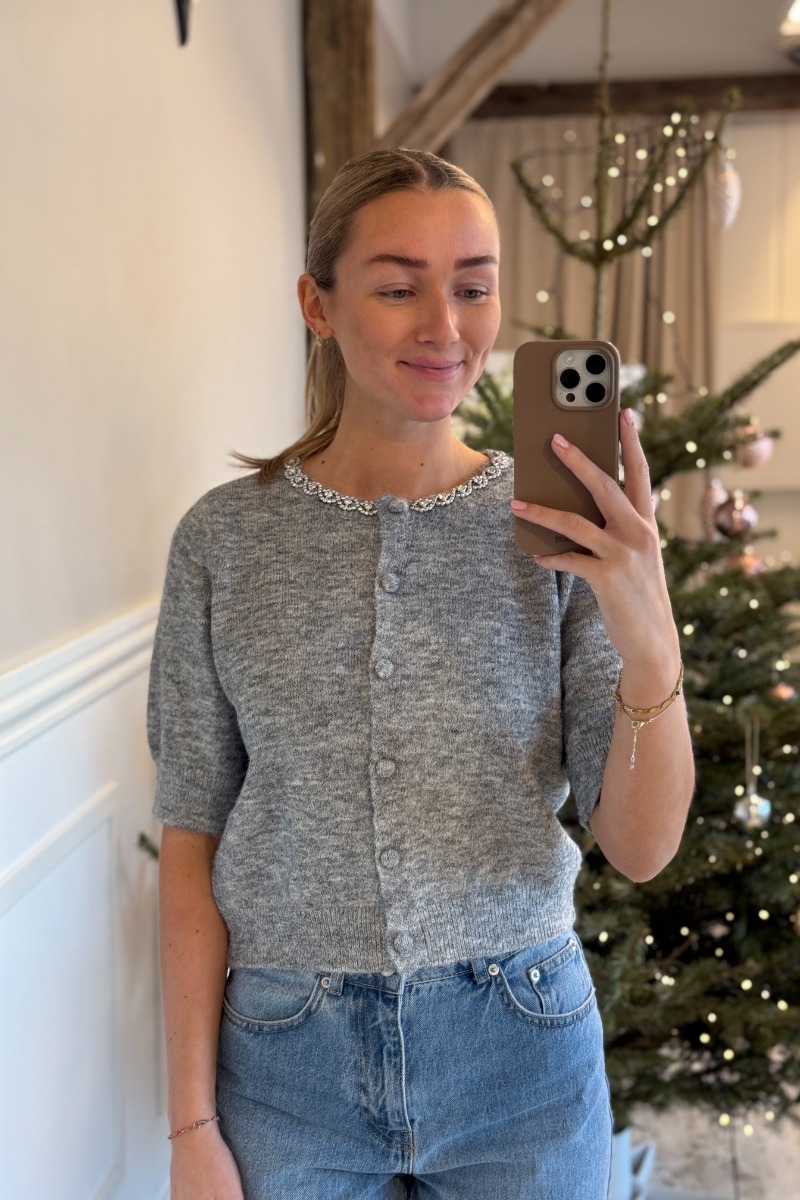 Jdy Alva Life 24 Cardigan - Grå Melange Tilbud!