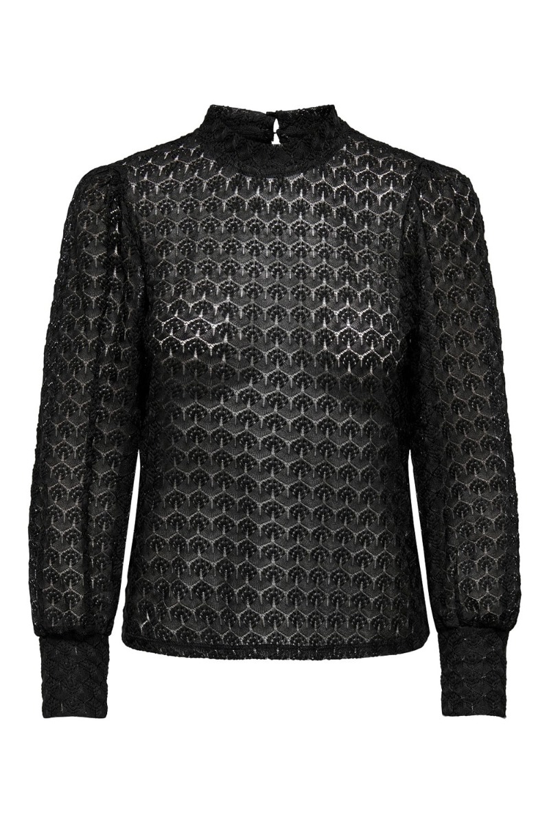 Jdy Avery Bluse med Blonde - Elegant Sort Top