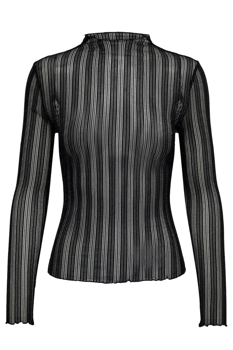 Jdy Vivy Lurex Top - Sort Bluse til Fest!