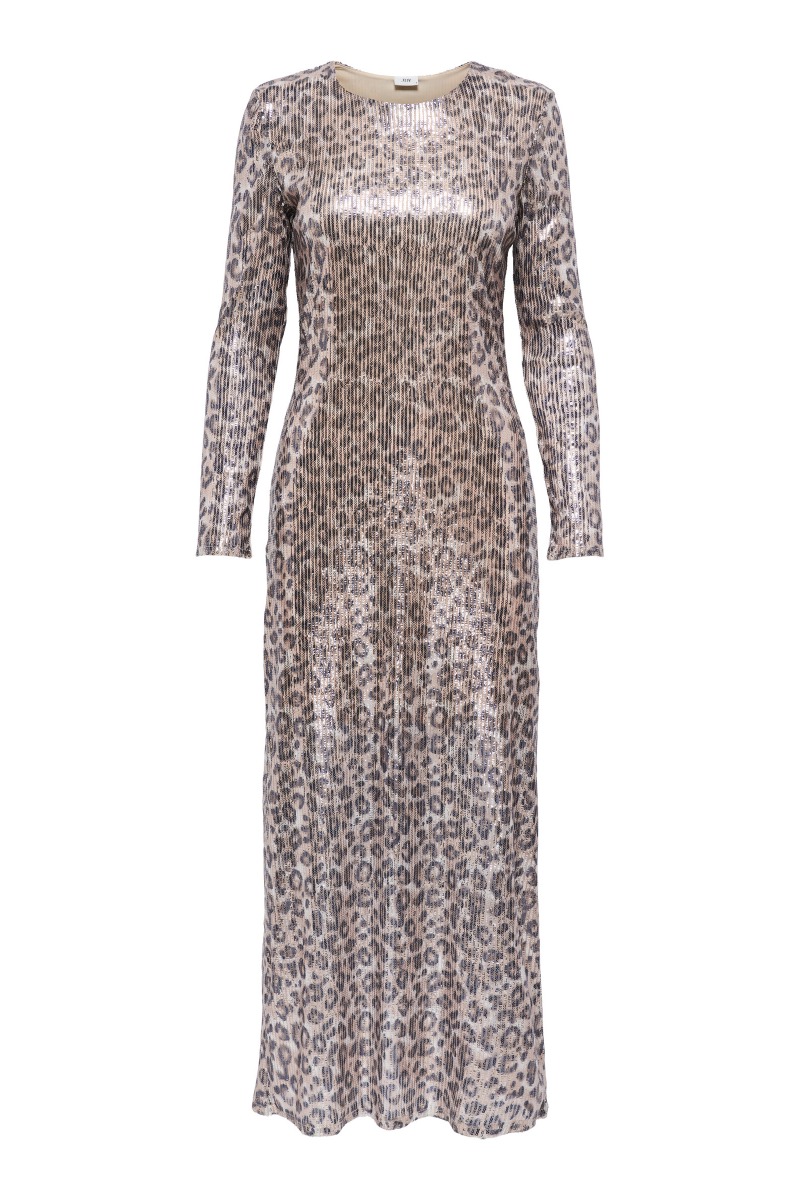 Jdy – Leona Sequin Kjole i Leoprint – Nyhed!