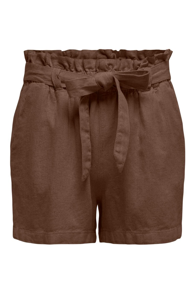 Jdy - Shorts - Jdy Say Mw Linen Shorts - Carafe