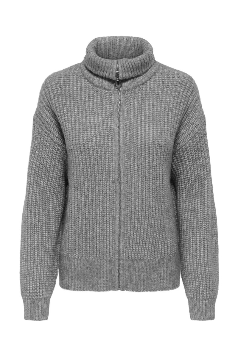 Jdy Silja Ls Zip Cardigan - Blød Strik til December