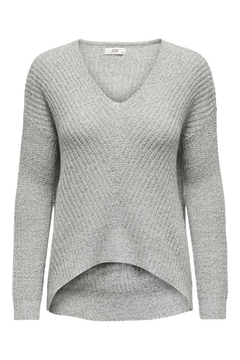 Jdy New Megan Ls Pullover - Cloud Dancer Tilbud!