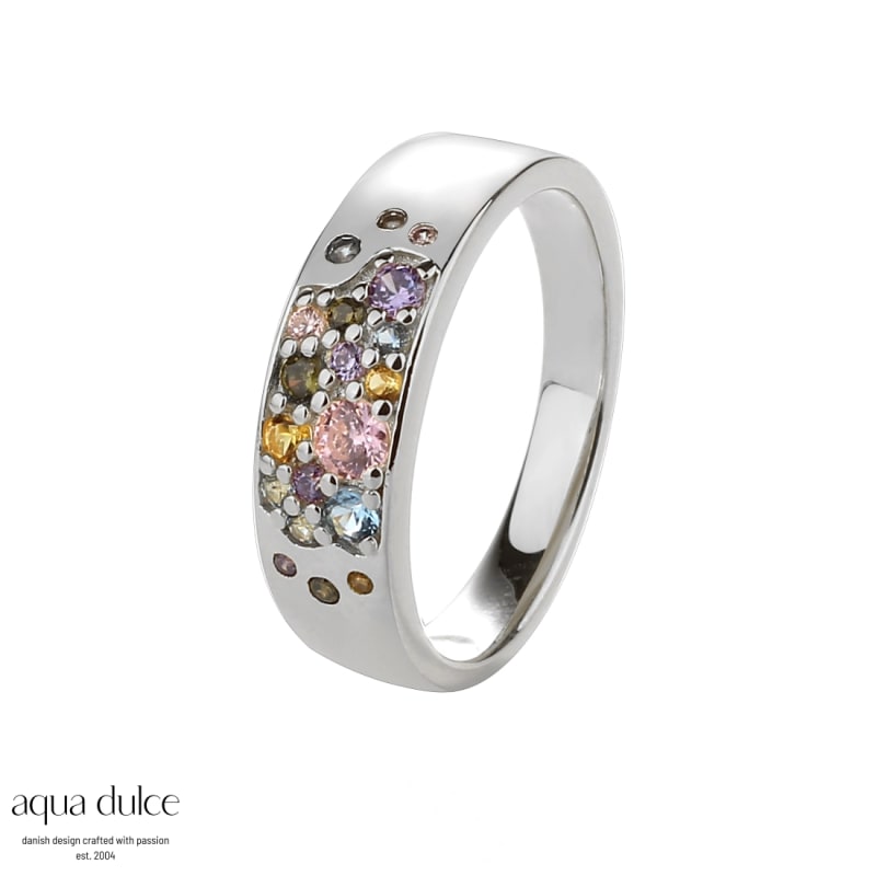 Ring med Pastel Stardust i 925 Sterling Sølv