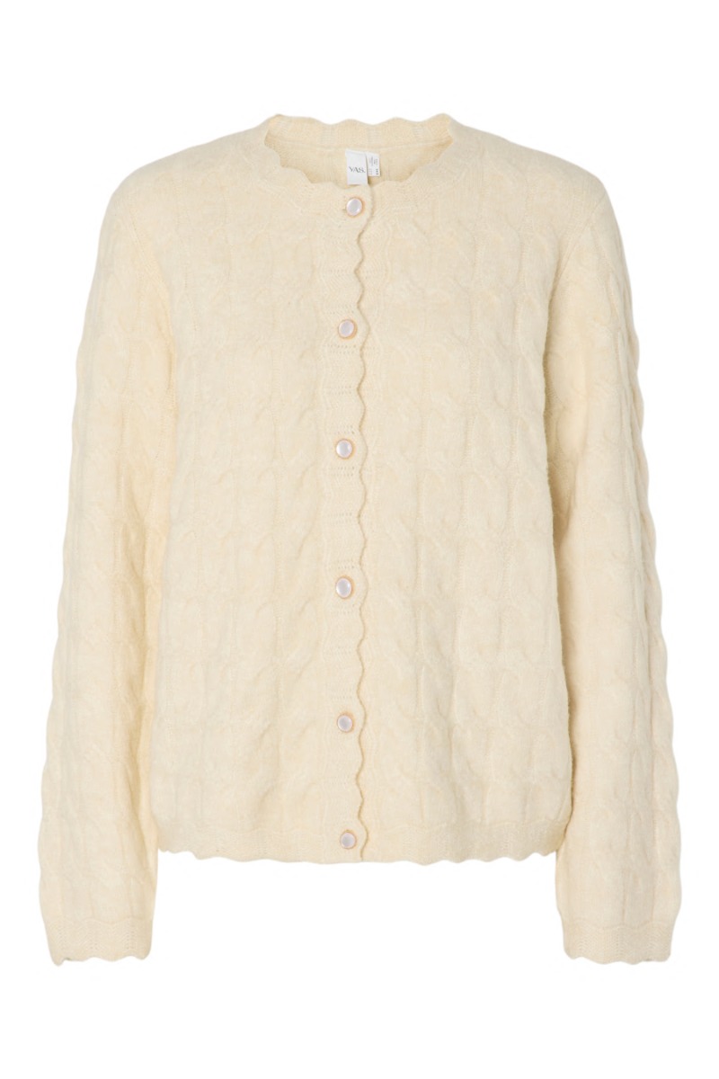 Yas - Cardigan - Bubera Ls Knit i Birch - Nyhed!