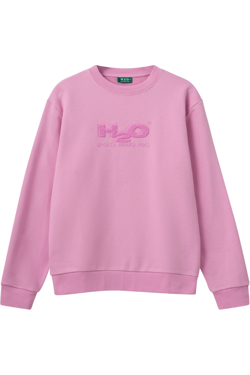 H2o Sweatshirt med Basic Logo - Flamingo Nuancer
