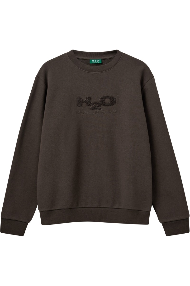 H2o Sweatshirt med Logo - Espresso Farve - Black Friday Tilbud
